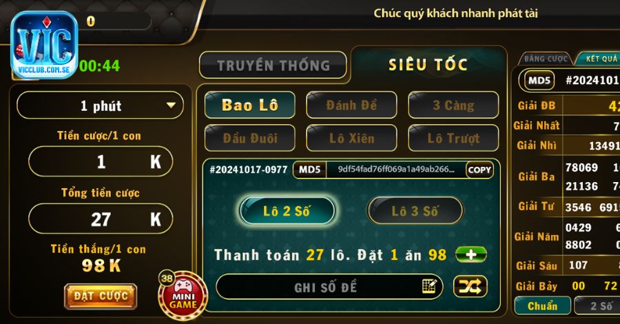 Ưu điểm khi chơi xổ số Vicclub